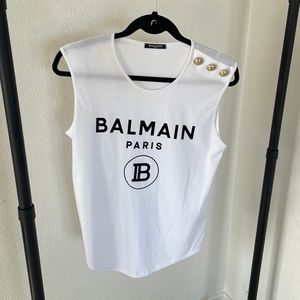 BALMAIN MUSCLE TEE SZ 36 S